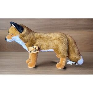 Fox  by Kosen / Kösen - collectable soft toy puppy 14" Long 9" Tall